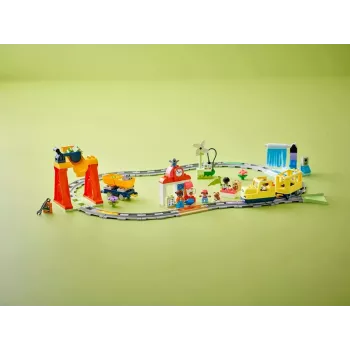 Vilciena komplekts LEGO DUPLO 10428 Lielais interaktīvais sabiedriskais vilciens