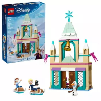 LEGO konstrukcijas rotaļlieta Disney Princess Arendeles pils 43265 — 177 detaļas, 3 minifigūras, 5+ gadiem, displeja komplekts (250×60×40 mm)