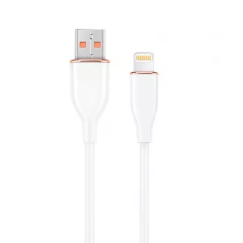 GEMBIRD Premium Silicon 8-Pin Kabelis Uzlādei un Datiem, 1.5m - Balts