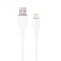 GEMBIRD Premium Silicon 8-Pin Kabelis Uzlādei un Datiem, 1.5m - Balts