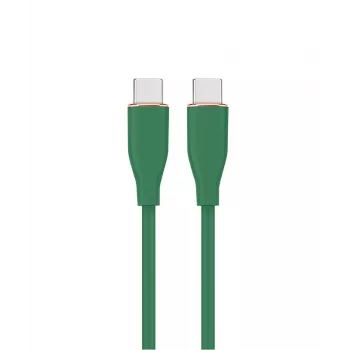 GEMBIRD USB Type-C Power Delivery (PD) 60W Lādēšanas un Datu Silikona Kabelis, 1.5m, Pusnakts Zaļš