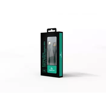 GEMBIRD USB Type-C Power Delivery (PD) 60W Lādēšanas un Datu Silikona Kabelis, 1.5m, Pusnakts Zaļš