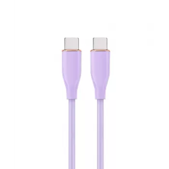 GEMBIRD USB Type-C Power Delivery (PD) 60W Lādēšanas un Datu Silikona Kabelis, 1.5m Violeta