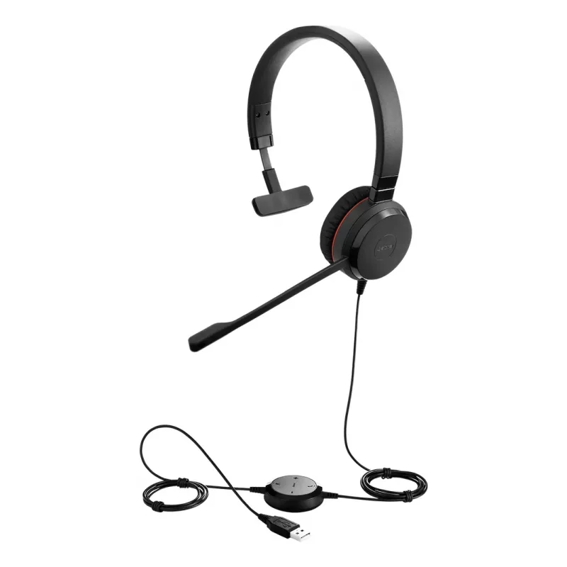 Jabra Evolve 30 II Austiņas ar vadu, biroja/zvanu centram, USB Type-C / USB Type-A, melnas