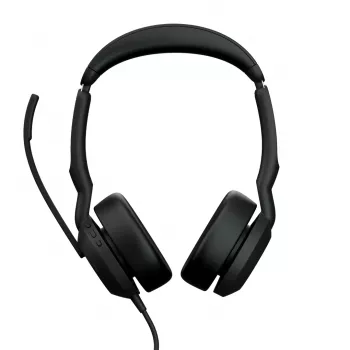 Jabra Evolve2 50 austiņas ar vadu, galvas saite, birojam/zvanu centram, USB Type-C / USB Type-A, Bluetooth, melna