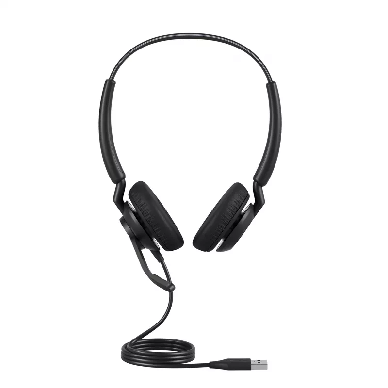 Jabra Engage 40 - (Inline Link) USB-C/A UC Stereo, Vadu, Birojs/Zvanu centrs, 63 g, Austiņas, Melna