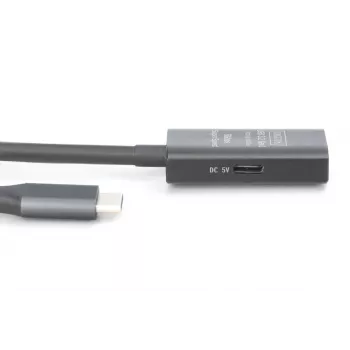 DIGITUS aktīvs USB-C pagarinātājkabelis - 5G USB 3.2 Gen1 USB-C - USB-C (tēviņš/mātīte) - 10m