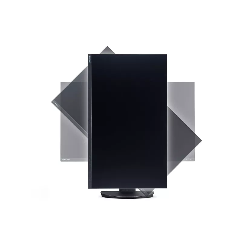 Sharp MultiSync 60006064 27 collu 4K Ultra HD LCD monitors, melns
