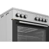 Brīvi stāvoša plīts Beko FBE62130GXDN, melna, gāzes virsma, elektriskā cepeškrāsns