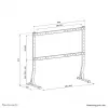 Neomounts DS45-430BL18 galda statīvs televizoram, max 60kg, 45-90 collas