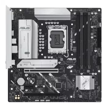 Mātesplate ASUS PRIME B860M-A-CSM — Intel B860, LGA 1851, micro ATX, DDR5, 4 DIMM, 256 GB, 2.5 Gb Ethernet, 4x SATA III, M.2, 1x PCIe x16