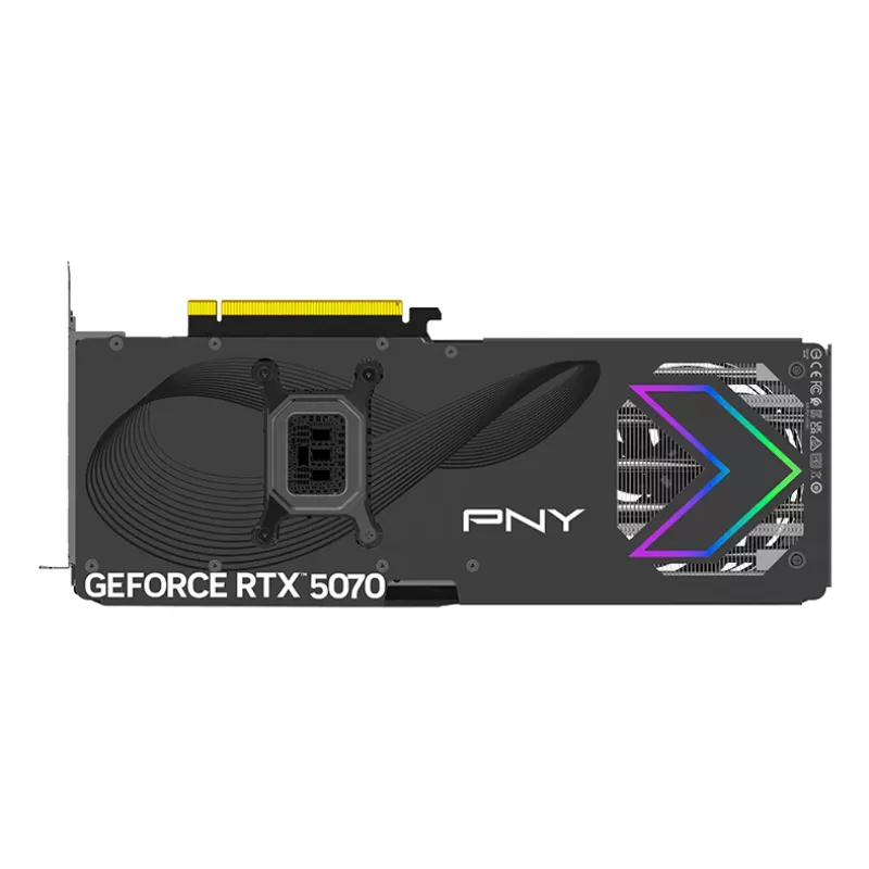 PNY GeForce RTX 5070 12GB ARGB Overclocked Triple Fan - 12GB GDDR7 - DisplayPort 2.1b / HDMI 2.1b