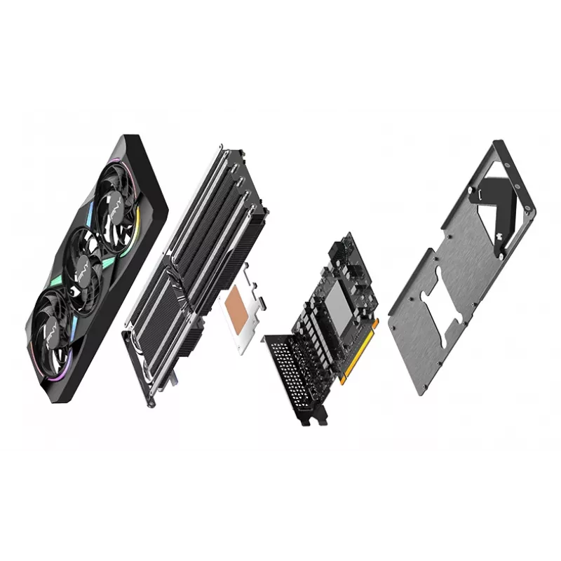 PNY GeForce RTX 5070 12GB ARGB Overclocked Triple Fan - 12GB GDDR7 - DisplayPort 2.1b / HDMI 2.1b
