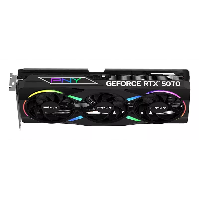 PNY GeForce RTX 5070 12GB ARGB Overclocked Triple Fan - 12GB GDDR7 - DisplayPort 2.1b / HDMI 2.1b