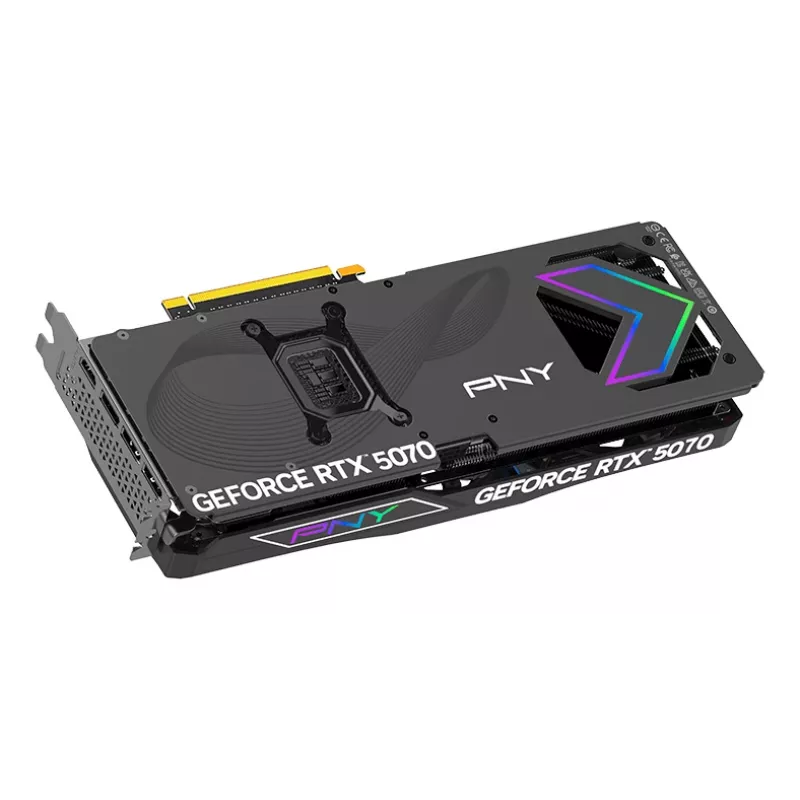 PNY GeForce RTX 5070 12GB ARGB Overclocked Triple Fan - 12GB GDDR7 - DisplayPort 2.1b / HDMI 2.1b