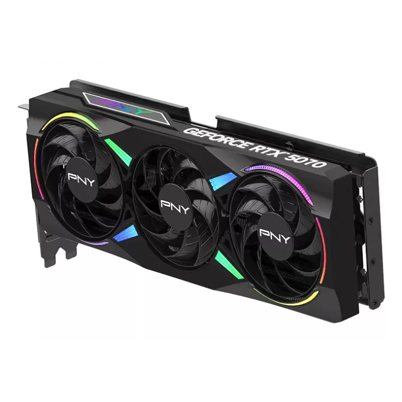 PNY GeForce RTX 5070 12GB ARGB Overclocked Triple Fan - 12GB GDDR7 - DisplayPort 2.1b / HDMI 2.1b