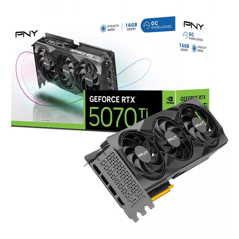 PNY GeForce RTX 5070 Ti Overclocked Triple Fan 16GB GDDR7