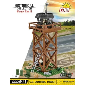 Cobi Blocks Control Tower būvēšanas komplekts 664 detaļas modelis COBI-3125