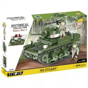Cobi Blocks M3 Stuart, 511 gab., saderīgs ar citiem zīmoliem
