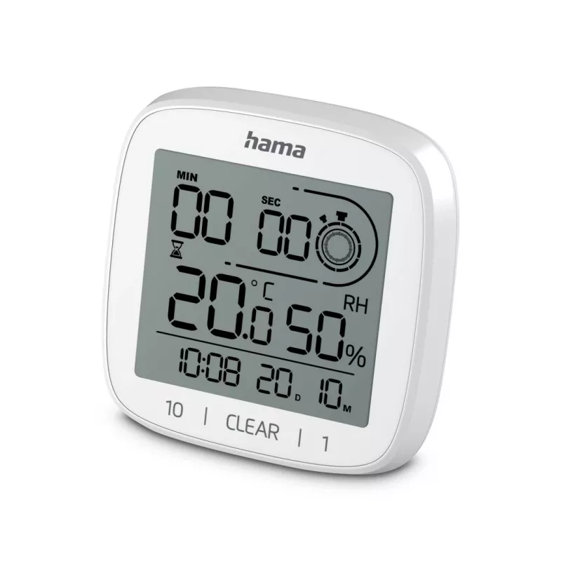 Digitālais pulkstenis Hama 00185893 Square Balts Sienas/Galda AAA