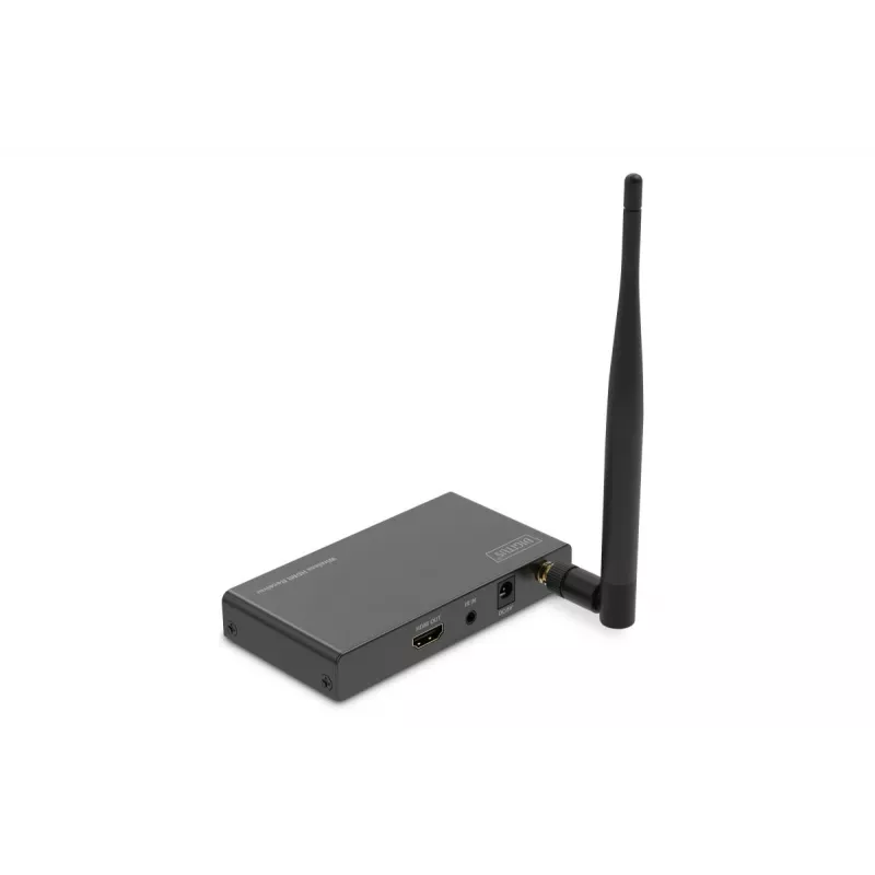 DIGITUS bezvadu HDMI pagarinātāja/sadalītāja komplekts 1x4, 100 m, Full HD (DS-55346)