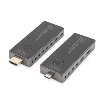 DIGITUS 4K bezvadu AV pagarinātājs 30m USB-C - HDMI