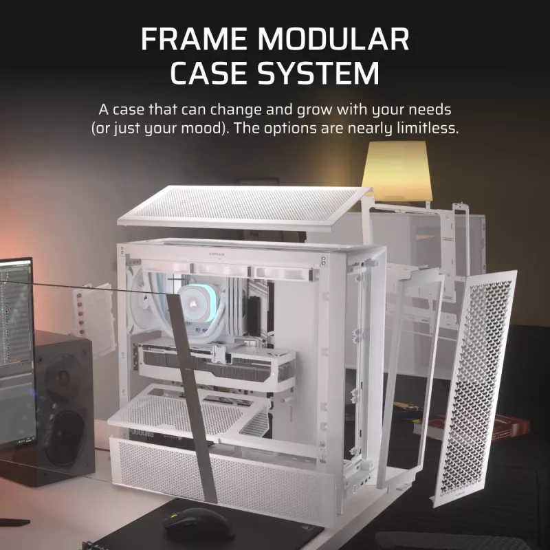 CORSAIR FRAME 4000D White - Mid-tower korpuss