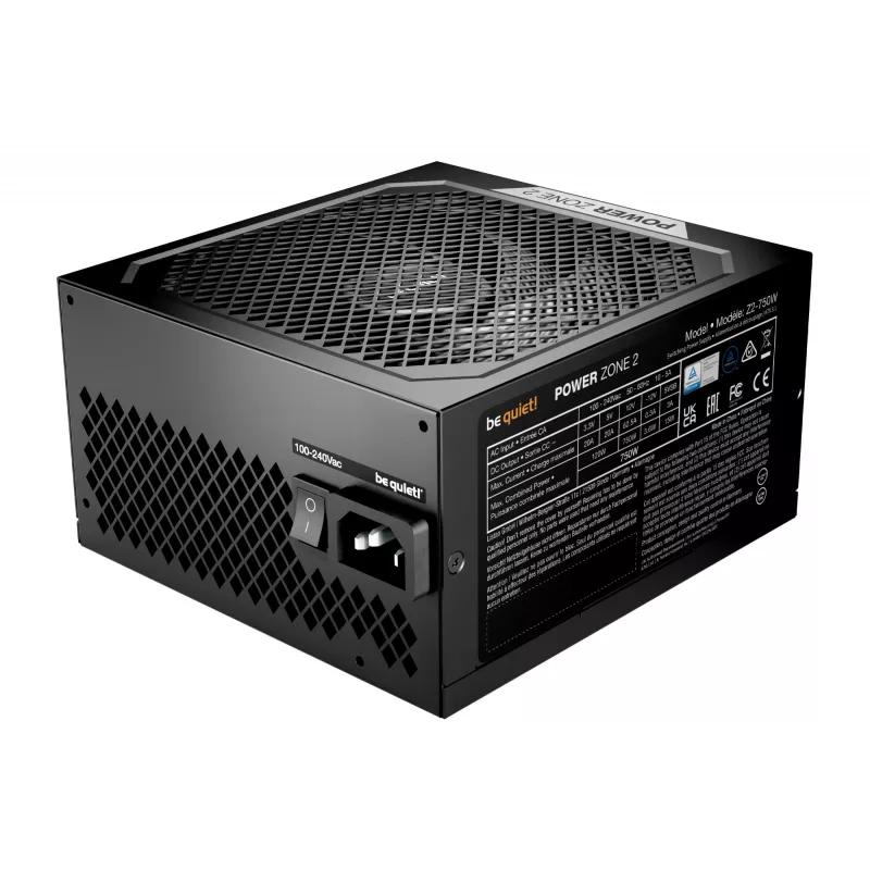 be quiet! POWER ZONE 2 750W barošanas bloks 20+4 pin ATX ATX Melns