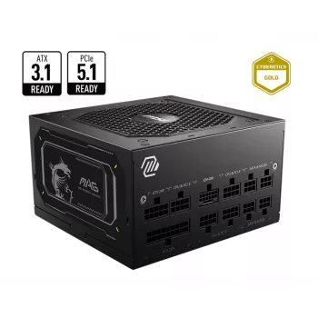 MSI MAG A750GL PCIE5 II barošanas bloks 750 W 20+4 pin ATX ATX Melns