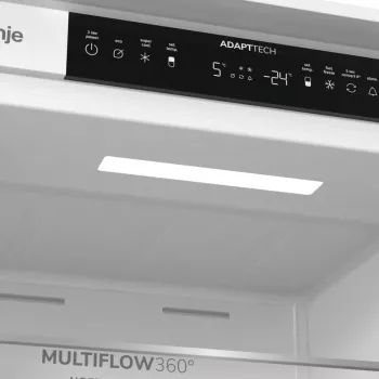 Gorenje NRKI519E41 BK070 Kombinētais ledusskapis-salvētājs, 284 L, E klase, Balts