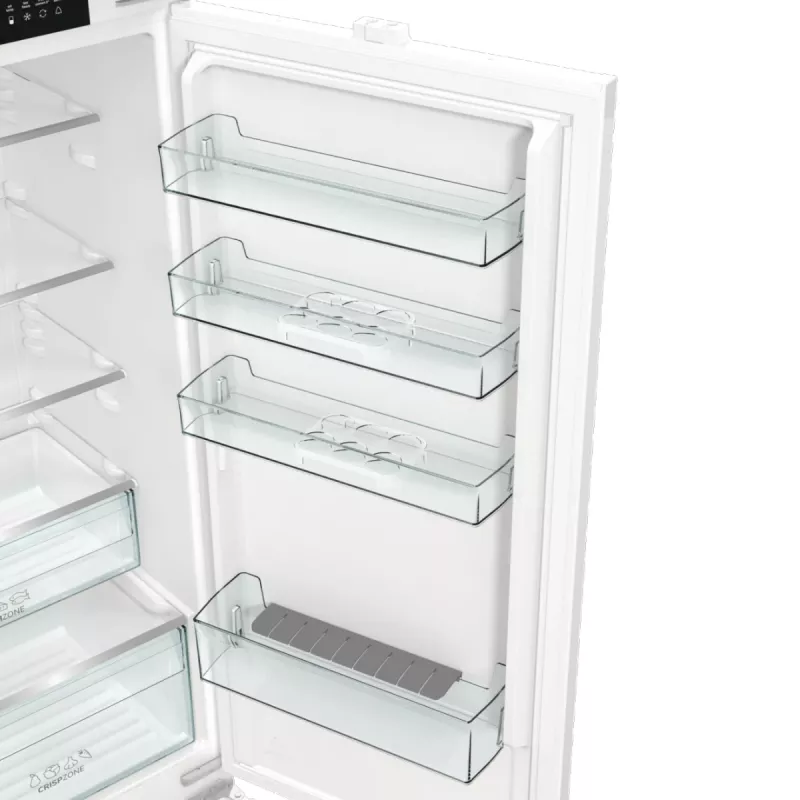 Gorenje NRKI519E41 BK070 Kombinētais ledusskapis-salvētājs, 284 L, E klase, Balts