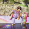 Modes lelle Usorteret Unicorn Academy Sophia & Light Magic Wildstar ar varavīksnes gaismas efektiem, LR44 baterijas, 241 mm