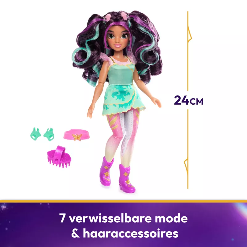 Spinmaster Unicorn Academy Ava modes lelle 241mm Daudzkrāsains