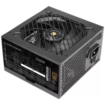Mars Gaming MPB550SI barošanas bloks 550 W 24-pin ATX ATX Melns