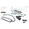 i-tec USB-C Metāla Nano Dokošanas Stacija 4K HDMI LAN ar Power Delivery 100W + Universāls Lādētājs 100W