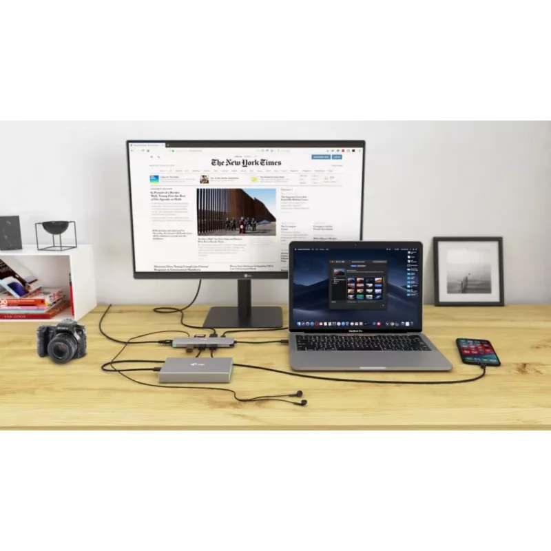 i-tec USB-C Metāla Nano Dokošanas Stacija 4K HDMI LAN ar Power Delivery 100W + Universāls Lādētājs 100W
