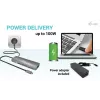 i-tec USB-C Metāla Nano Dokošanas Stacija 4K HDMI LAN ar Power Delivery 100W + Universāls Lādētājs 100W