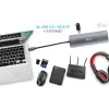 i-tec USB-C Metāla Nano Dokošanas Stacija 4K HDMI LAN ar Power Delivery 100W + Universāls Lādētājs 100W