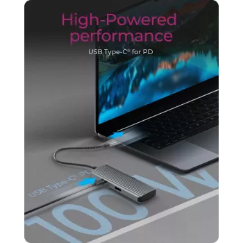 ICY BOX IB-DK4022a-CPD USB 3.2 Gen 1 Type-C dokstacija, alumīnijs, sudrabs