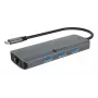 ICY BOX IB-DK4034a-CPD Doku Stacija USB-C 3.2 Gen 1, Alumīnijs, Sudrabs
