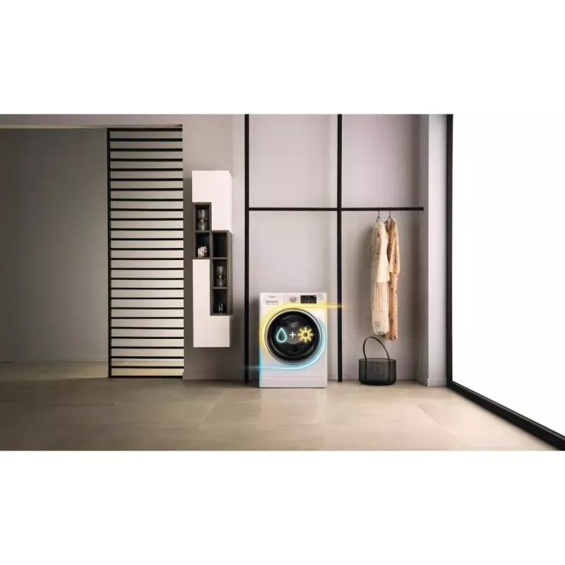 Whirlpool FFWDD1076258B veļas mazgātājs-žāvētājs 7 kg, balts