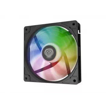 GENESIS Oxal 120 ARGB Datora korpusa ventilators 12 cm Melns