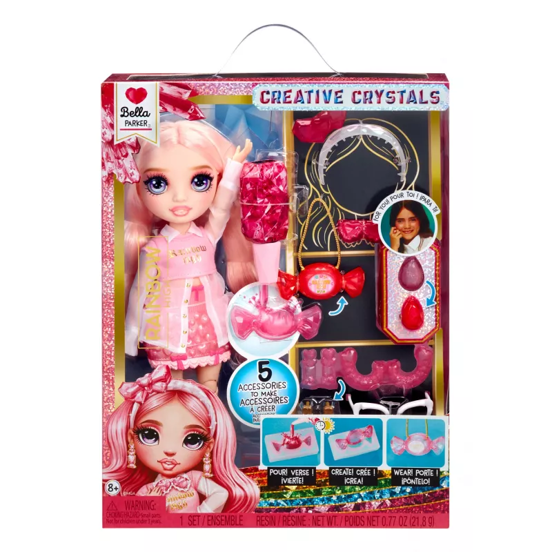 MGA Rainbow High Creative Crystals lelle Bella 121367 bērniem no 8 gadiem