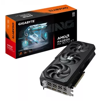 GIGABYTE Radeon RX 9070 XT GAMING OC 16G Grafiskā karte - 16GB GDDR6, 256 biti, PCI-E 5.0, 3060 MHz kodola frekvence, 2 x DisplayPort, 2 x HDMI, GV-R9070XTGAMING OC-16GD
