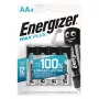 Vienreizējās lietošanas baterija Energizer Max Plus AA, sārma, 1,5 V, augstas ietilpības, 4 gab., blisterī