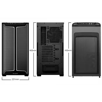 PC korpuss be quiet! Pure Base 501 DX Black Midi Tower