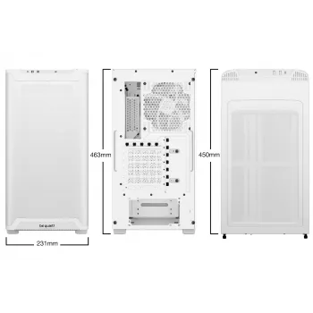 PC korpuss be quiet! Pure Base 501 LX White Midi Tower