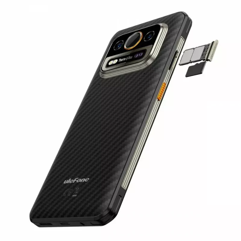 Viedtālrunis UleFone Armor 25T 6.0 collas 6/256GB Frost Black, Energoefektivitātes klase B