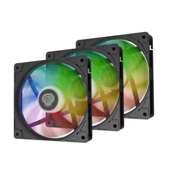 GENESIS Oxal 120 ARGB Datora korpusa ventilators 12 cm Melns
