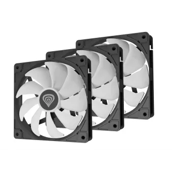 GENESIS Oxal 120 ARGB Datora korpusa ventilators 12 cm Melns